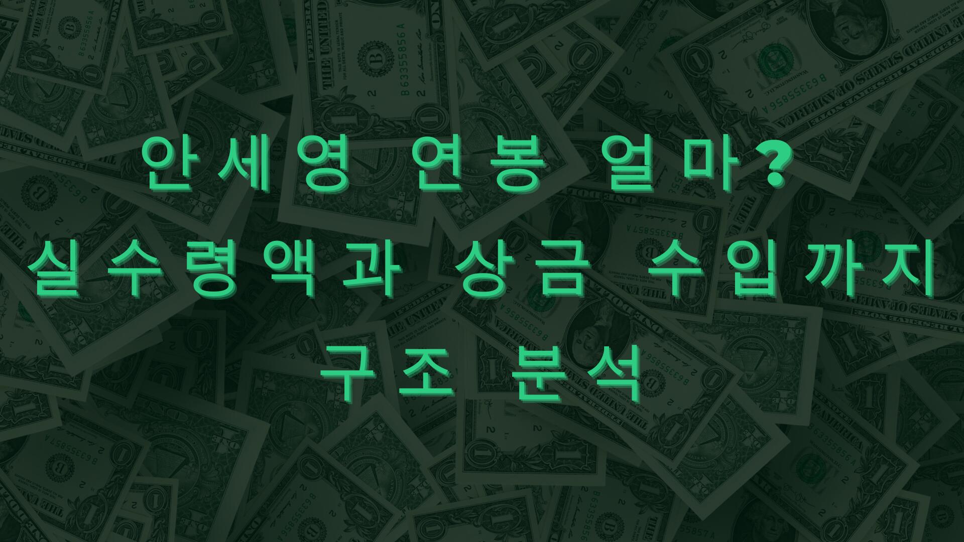 안세영 연봉 얼마? 실수령액과 상금 수입까지 구조 분석